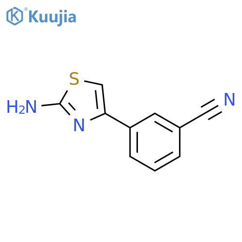 3-(2-Amino-1,3-thiazol-4-yl)benzonitrile structure