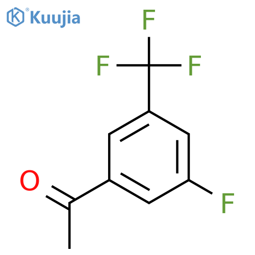 1-[3-fluoro-5-(trifluoromethyl)phenyl]ethan-1-one structure