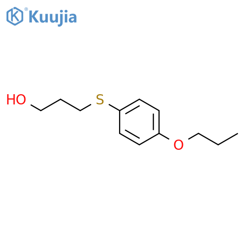 1-Propanol, 3-[(4-propoxyphenyl)thio]- structure