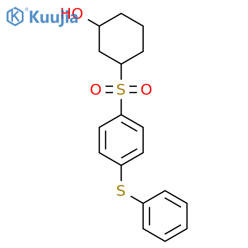 Cyclohexanol, 3-[[4-(phenylthio)phenyl]sulfonyl]- structure