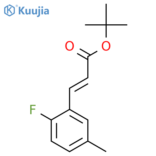 tert-butyl (2E)-3-(2-fluoro-5-methylphenyl)prop-2-enoate structure