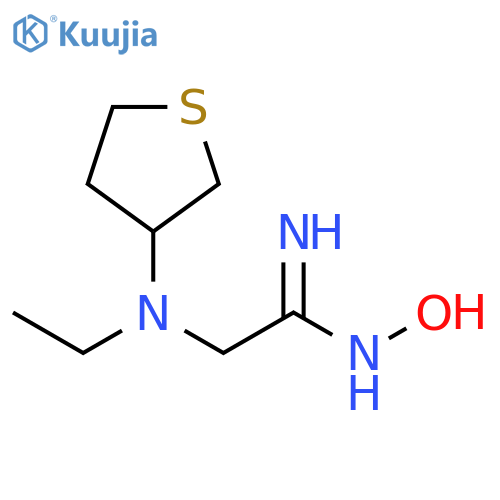 (Z)-2-(ethyl(tetrahydrothiophen-3-yl)amino)-N'-hydroxyacetimidamide structure