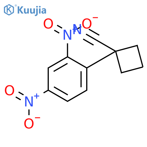 Cyclobutanecarbonitrile, 1-(2,4-dinitrophenyl)- structure