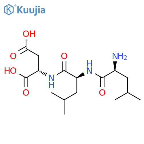 L-Aspartic acid, L-leucyl-L-leucyl- structure