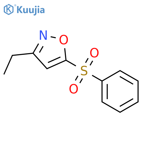 Isoxazole, 3-ethyl-5-(phenylsulfonyl)- structure