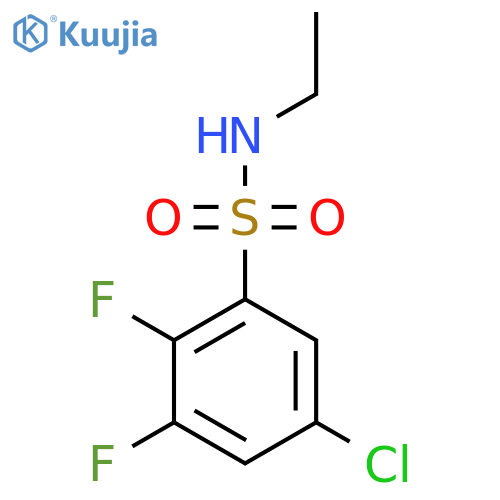 5-chloro-N-ethyl-2,3-difluorobenzene-1-sulfonamide structure