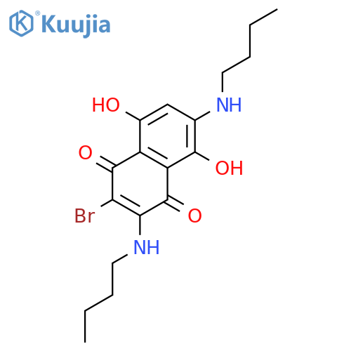 1,4-Naphthalenedione, 2-bromo-3,6-bis(butylamino)-5,8-dihydroxy- structure