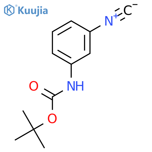 N-(tert-butoxy)carbonyl-3-isocyanoaniline structure