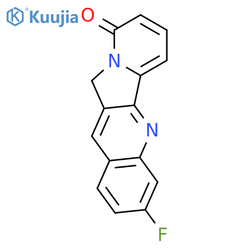 Indolizino[1,2-b]quinolin-9(11H)-one, 3-fluoro- structure