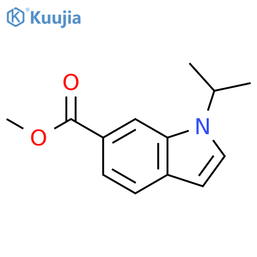 Methyl 1-isopropyl-1H-indole-6-carboxylate structure