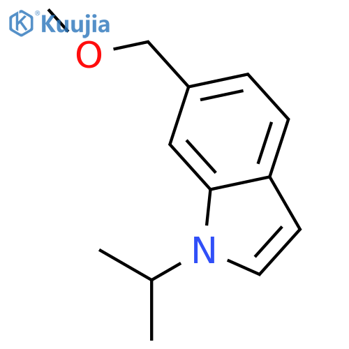 1H-Indole, 6-(methoxymethyl)-1-(1-methylethyl)- structure