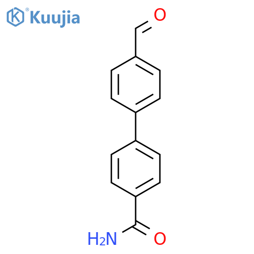 4-(4-formylphenyl)benzamide structure