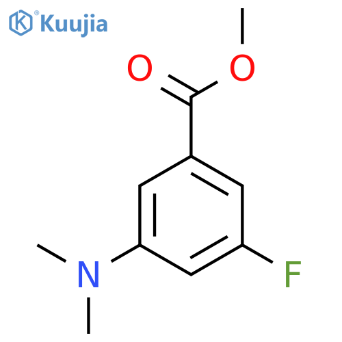 3-(Dimethylamino)-5-fluorobenzoic acid methyl ester structure