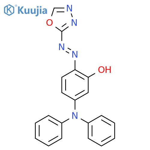 Phenol, 5-(diphenylamino)-2-(1,3,4-oxadiazol-2-ylazo)- structure