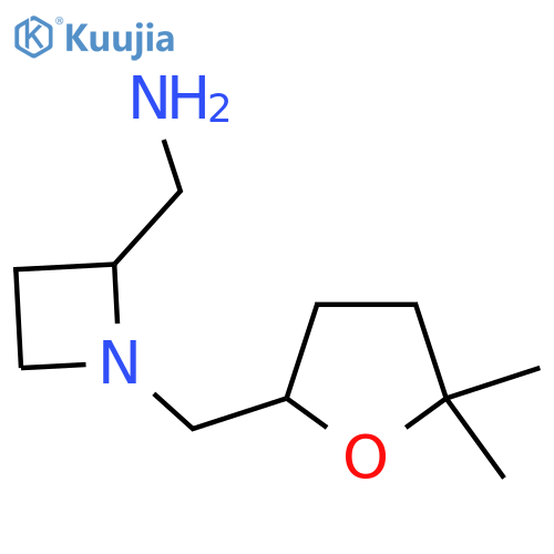 {1-(5,5-dimethyloxolan-2-yl)methylazetidin-2-yl}methanamine structure