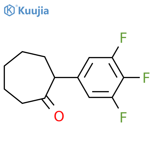 2-(3,4,5-Trifluorophenyl)cycloheptan-1-one structure