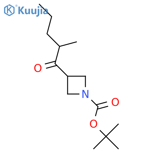 Tert-butyl 3-(2-methylpentanoyl)azetidine-1-carboxylate structure