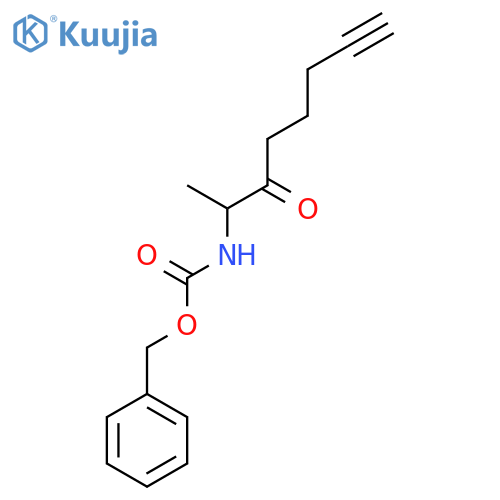 benzyl N-(3-oxooct-7-yn-2-yl)carbamate structure