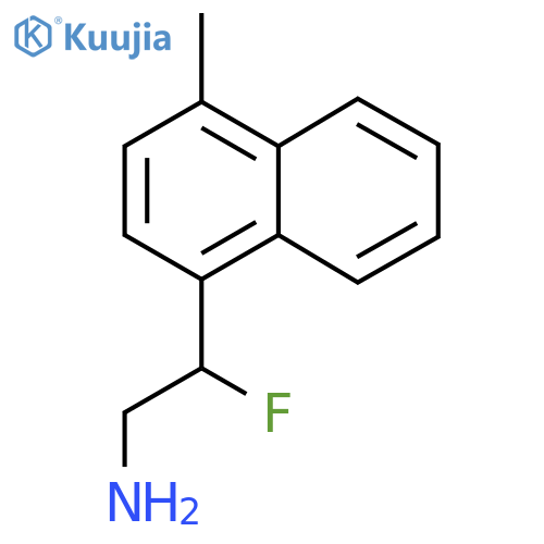 2-fluoro-2-(4-methylnaphthalen-1-yl)ethan-1-amine structure