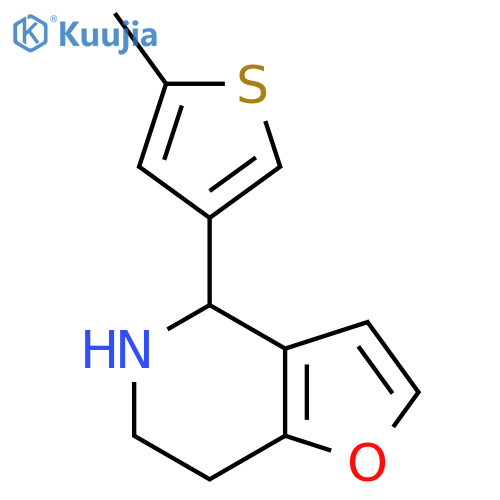 4-(5-methylthiophen-3-yl)-4H,5H,6H,7H-furo3,2-cpyridine structure