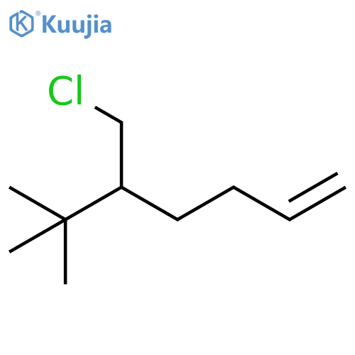 1-Heptene, 5-(chloromethyl)-6,6-dimethyl- structure