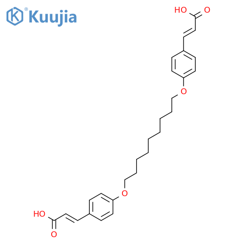 2-Propenoic acid, 3,3'-[1,9-nonanediylbis(oxy-4,1-phenylene)]bis- structure