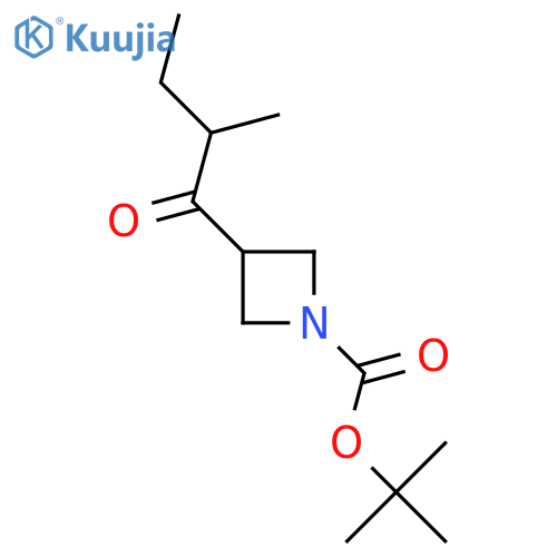 Tert-butyl 3-(2-methylbutanoyl)azetidine-1-carboxylate structure