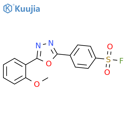 4-[5-(2-Methoxyphenyl)-1,3,4-oxadiazol-2-yl]benzenesulfonyl fluoride structure