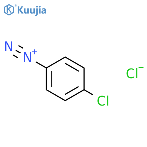 Benzenediazonium, 4-chloro-, chloride structure