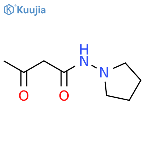 Butanamide, 3-oxo-N-1-pyrrolidinyl- structure