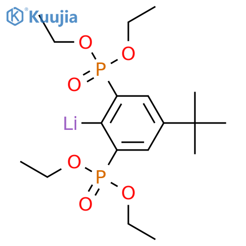 Lithium, [2,6-bis(diethoxyphosphinyl)-4-(1,1-dimethylethyl)phenyl]- structure