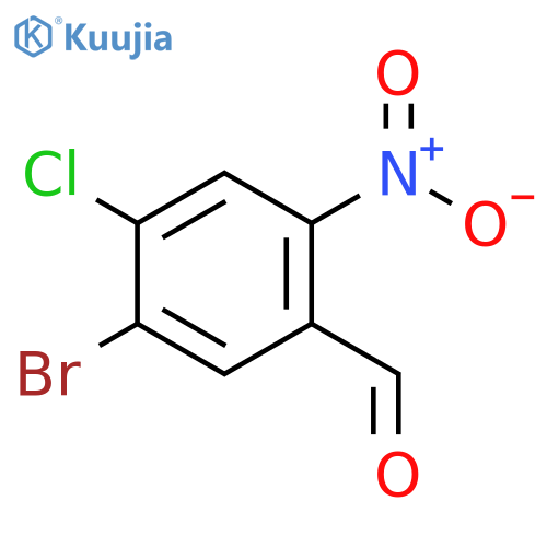 5-bromo-4-chloro-2-nitrobenzaldehyde structure