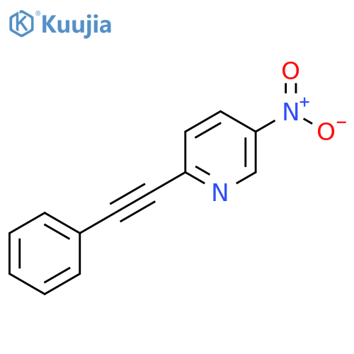 Pyridine, 5-nitro-2-(phenylethynyl)- structure