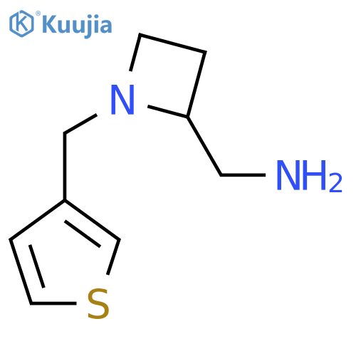{1-(thiophen-3-yl)methylazetidin-2-yl}methanamine structure