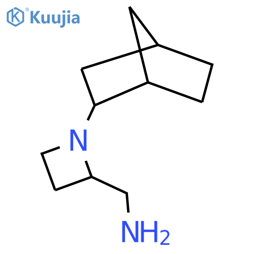 (1-{bicyclo2.2.1heptan-2-yl}azetidin-2-yl)methanamine structure