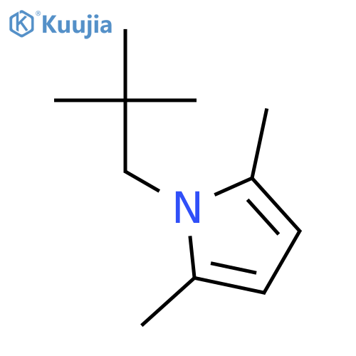1H-Pyrrole, 1-(2,2-dimethylpropyl)-2,5-dimethyl- structure