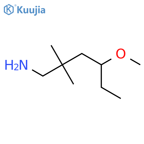 4-methoxy-2,2-dimethylhexan-1-amine structure