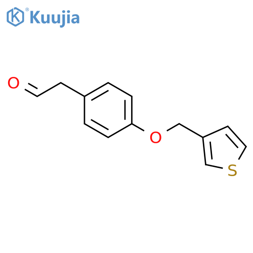 Benzeneacetaldehyde, 4-(3-thienylmethoxy)- structure