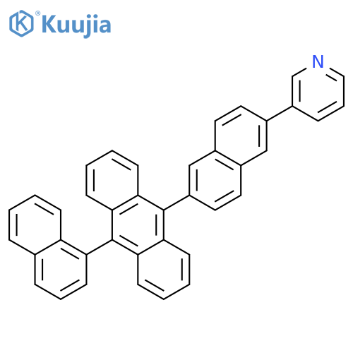 Pyridine, 3-[6-[10-(1-naphthalenyl)-9-anthracenyl]-2-naphthalenyl]- structure