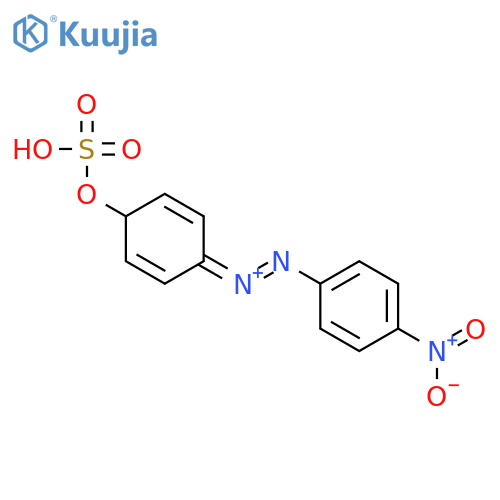 Diazenium, (4-nitrophenyl)[4-(sulfooxy)-2,5-cyclohexadien-1-ylidene]- structure