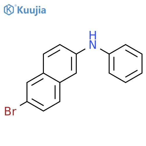 2-NAPHTHALENAMINE, 6-BROMO-N-PHENYL- structure
