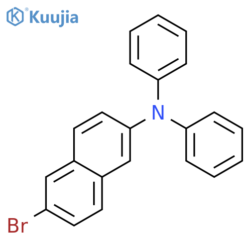 2-Naphthalenamine, 6-bromo-N,N-diphenyl- structure