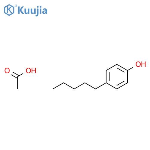 Phenol, 4-pentyl-, acetate structure