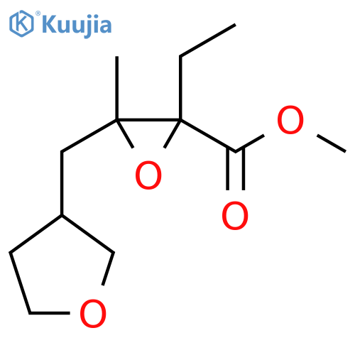 Methyl 2-ethyl-3-methyl-3-[(oxolan-3-yl)methyl]oxirane-2-carboxylate structure