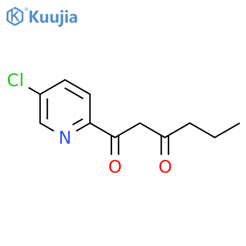 1-(5-chloropyridin-2-yl)hexane-1,3-dione structure