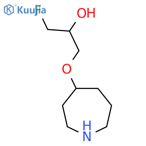 1-(azepan-4-yloxy)-3-fluoropropan-2-ol structure