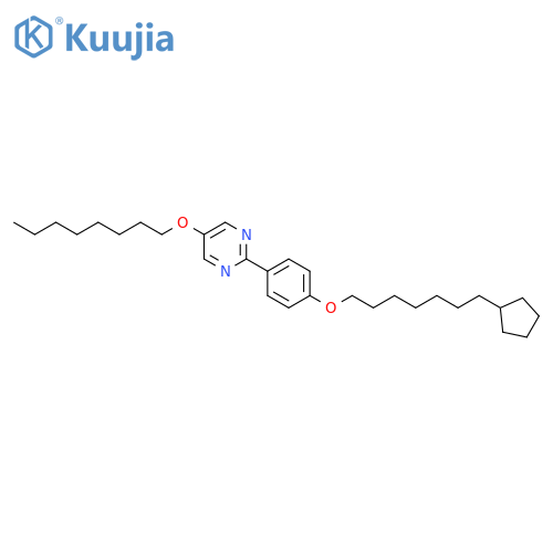 PYRIMIDINE, 2-[4-[(7-CYCLOPENTYLHEPTYL)OXY]PHENYL]-5-(OCTYLOXY)- structure