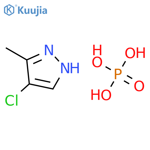 1H-Pyrazole, 4-chloro-3-methyl-, phosphate (1:1) structure