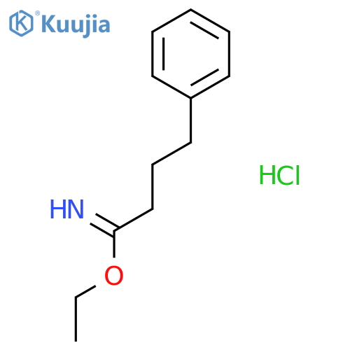 Benzenebutanimidic acid, ethyl ester, hydrochloride structure
