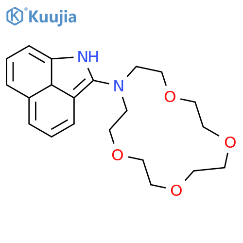 Benz[cd]indole, 2-(1,4,7,10-tetraoxa-13-azacyclopentadec-13-yl)- structure